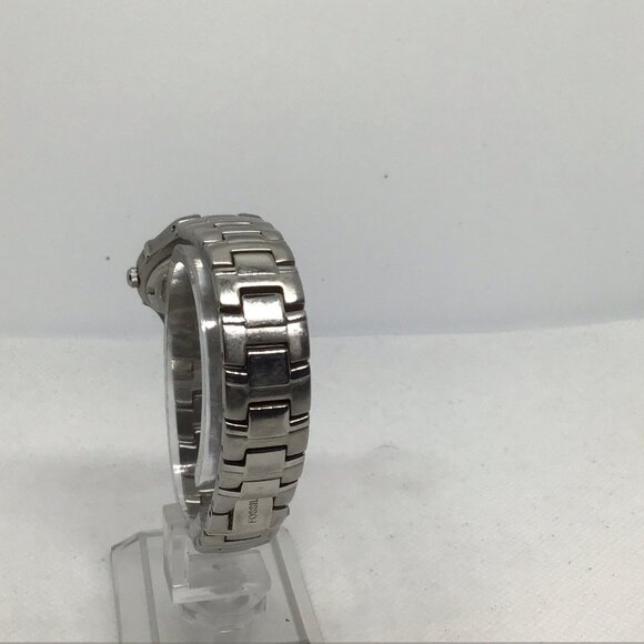 Fossil FS-2651 "STEEL" Women's Silver-Tone Quartz Watch 26mm Date Pre-owned - Picture 6 of 15